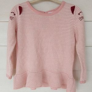 Toddler Peplum Sweater Cat Shoulder | Carters